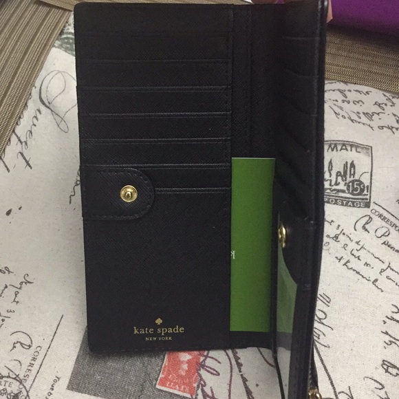NWT Black Kate Spade Laurel Way Bifold Wallet - Picture 2 of 7